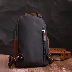 Текстильний рюкзак Vintage 22148 Чорний UA