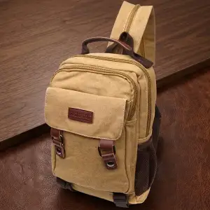 Текстильний рюкзак Vintage 22171 Пісочний UA