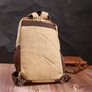 Текстильний рюкзак Vintage 22171 Пісочний UA