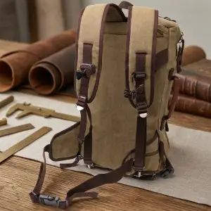 Текстильний рюкзак Vintage 22158 Оливковий UA