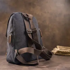 Текстильний рюкзак Vintage 20194 Чорний UA