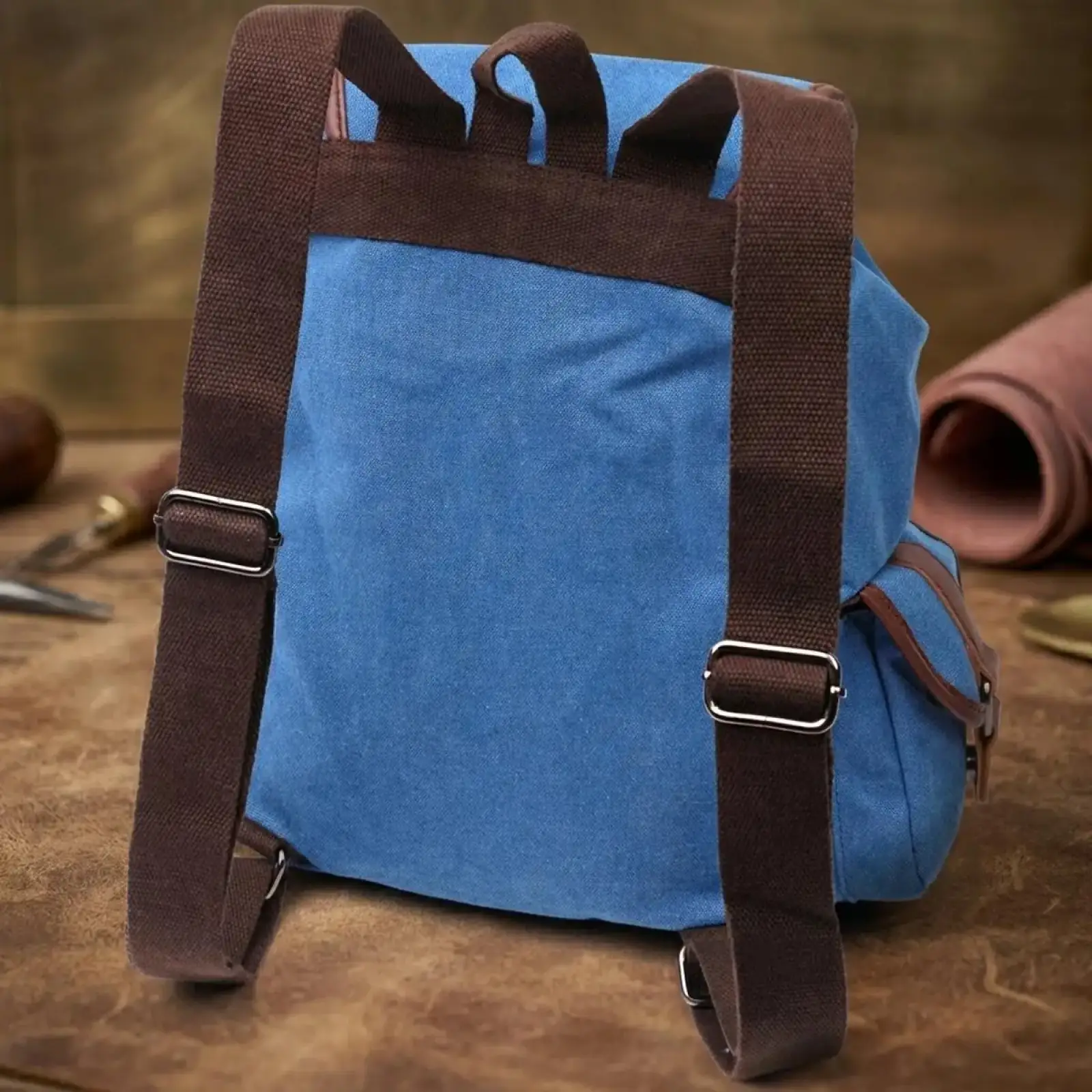 Текстильний рюкзак Vintage 22152 Блакитний UA