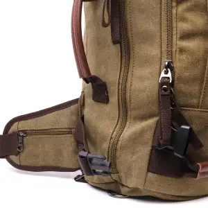 Текстильний рюкзак Vintage 22158 Оливковий UA