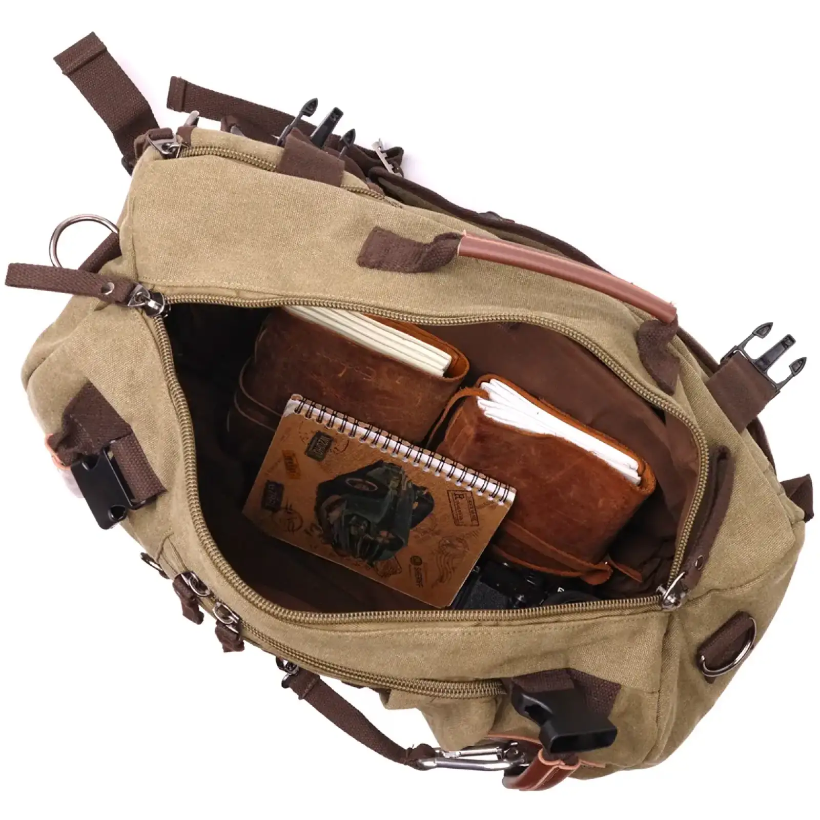 Текстильний рюкзак Vintage 22158 Оливковий UA