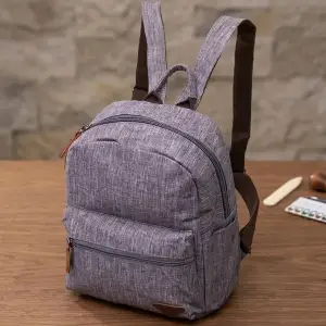 Текстильний рюкзак Vintage 22240 Сірий UA