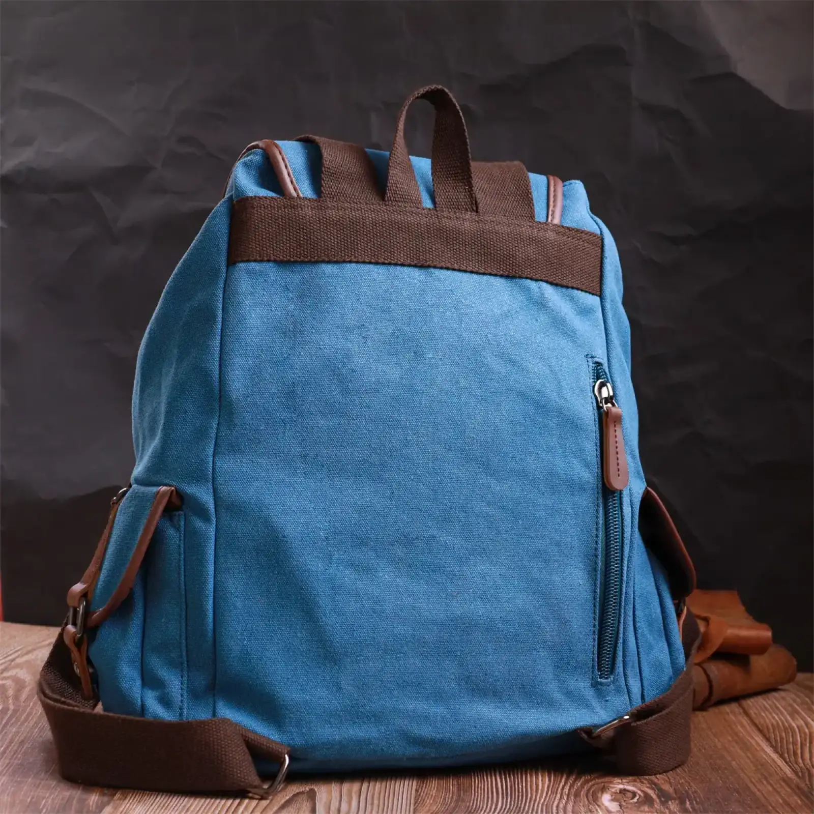 Текстильний рюкзак Vintage 22152 Блакитний UA