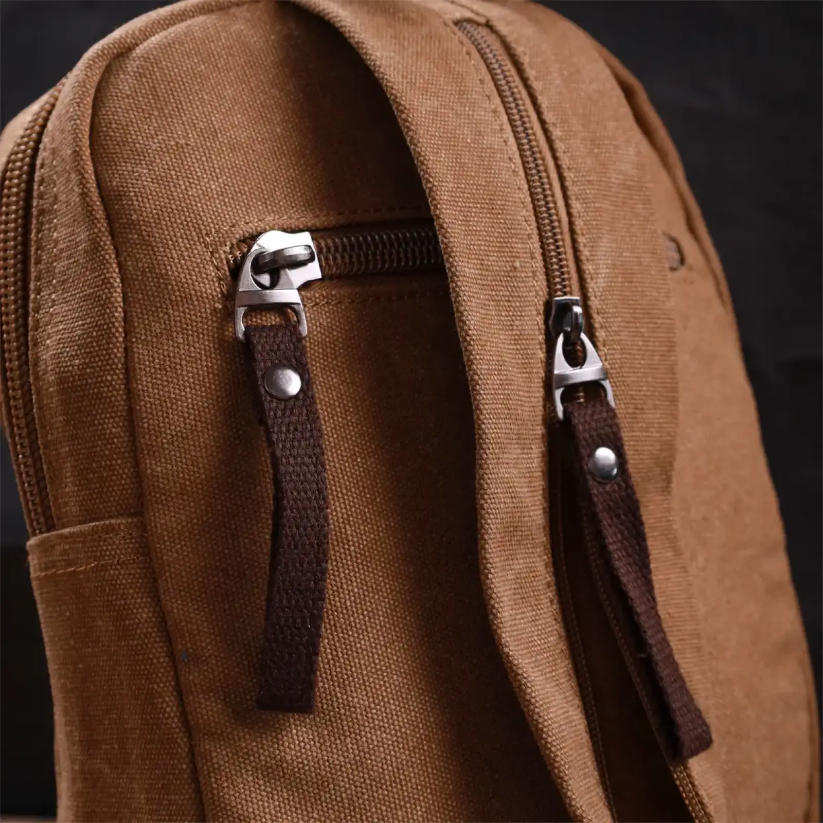 Текстильний рюкзак Vintage 22183 Коричневий UA