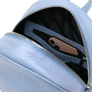 Шкіряний рюкзак Shvigel 16318 Блакитний UA