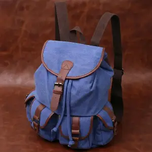 Текстильний рюкзак Vintage 22154 Синій UA