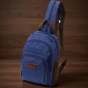Текстильний рюкзак Vintage 22146 Синій UA
