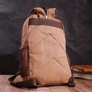 Текстильний рюкзак Vintage 22167 Коричневий UA