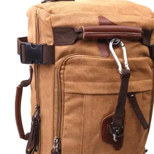 Текстильний рюкзак Vintage 22160 Коричневий UA