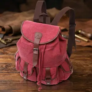 Текстильний рюкзак Vintage 22153 Бордовий UA