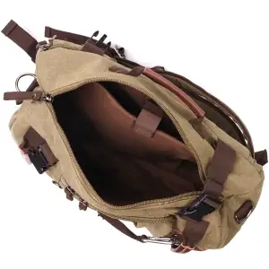 Текстильний рюкзак Vintage 22158 Оливковий UA