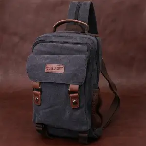 Текстильний рюкзак Vintage 22168 Чорний UA