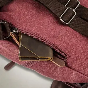 Текстильний рюкзак Vintage 20195 Малиновый UA