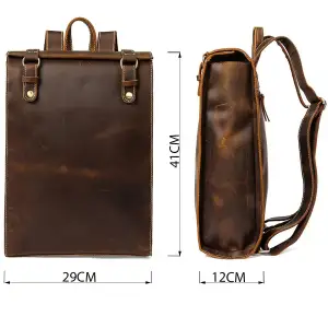 Шкіряний рюкзак Vintage 14796 Коричневий UA