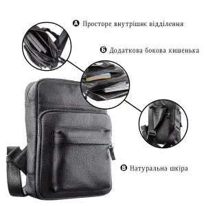 Рюкзак шкіряний Shvigel 11185 Чорний UA