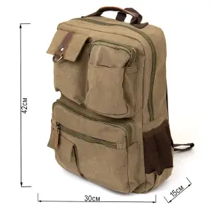 Рюкзак дорожній Vintage 20620 Оливковий UA