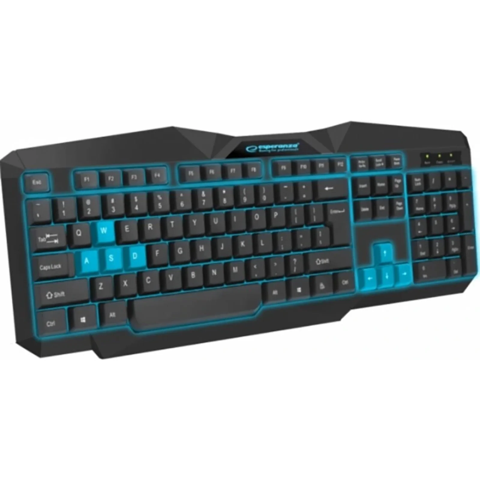 Клавіатура Esperanza EGK201 USB Blue LED (EGK201BUA) UA
