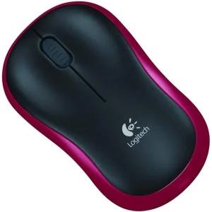 Миша бездротова Logitech M185 USB червона UA