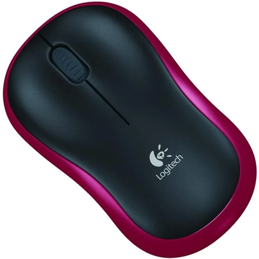 Миша бездротова Logitech M185 USB червона UA