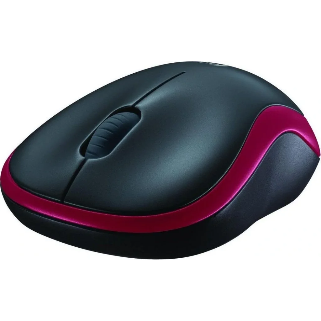 Миша бездротова Logitech M185 USB червона UA