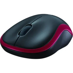 Миша бездротова Logitech M185 USB червона UA