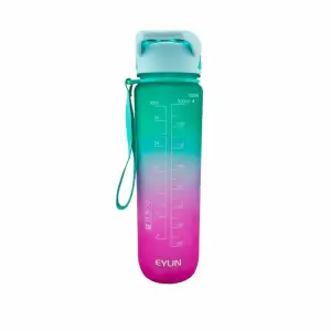 Пляшка для води EYUN 1000ml GY-304 Зелений-рожевий