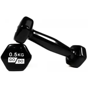 Гантелі для фітнесу з вініловим покриттям 2шт GoDo GD-0.5BK PRC
