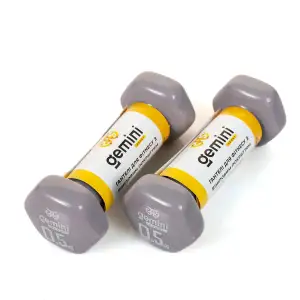 Гантели Gemini Sport для фитнеса с виниловым покрытием 2шт по 0.5кг GSD-0.5GRAY PRC