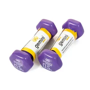 Гантелі Gemini Sport для фітнесу з вініловим покриттям 2шт по 0.5кг GSD-0.5PUR PRC