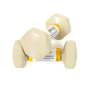 Гантелі Gemini Sport для фітнесу з вініловим покриттям 2шт по 1.5кг GSD-1.5MILK PRC