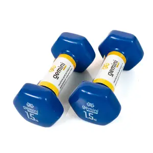 Гантели Gemini Sport для фитнеса с виниловым покрытием 2шт по 1.5кг GSD-1.5BL PRC