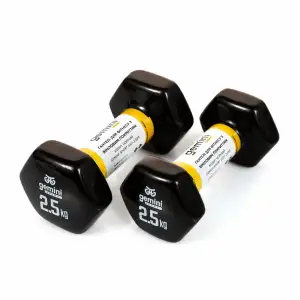 Гантели Gemini Sport для фитнеса с виниловым покрытием 2 шт по 2,5 кг GSD-2.5BK