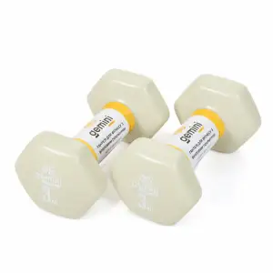 Гантели Gemini Sport для фитнеса с виниловым покрытием 2 шт по 3,0 кг GSD-3.0MILK