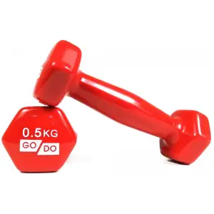 Гантелі для фітнесу з вініловим покриттям 2шт GoDo GD-0.5R PRC