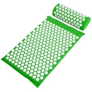 Килимок масажний аплікатор Кузнєцова Acupressure65см 40см Синій YG2891 Чорний Без бренду