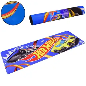 Килимок для йоги та фітнесу Hot Wheels PU HY0103 173см 61см 6мм Синій Хот-Вілс Без бренду