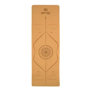 Коврик для йоги пробковый каучуковый Gemini Sport 183см*61см*5мм CTY-0685