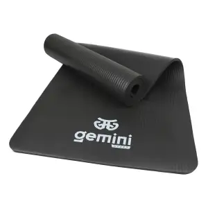 Килимок для туризму та фітнесу NBR Gemini Sport NBRY-10BK 183см 61см 1см Чорний