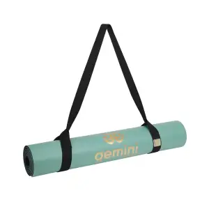 Килимок для йоги каучуковий поліуретан Gemini Sport Pro183см*68см*5мм PUY-3900-3 м’ятний