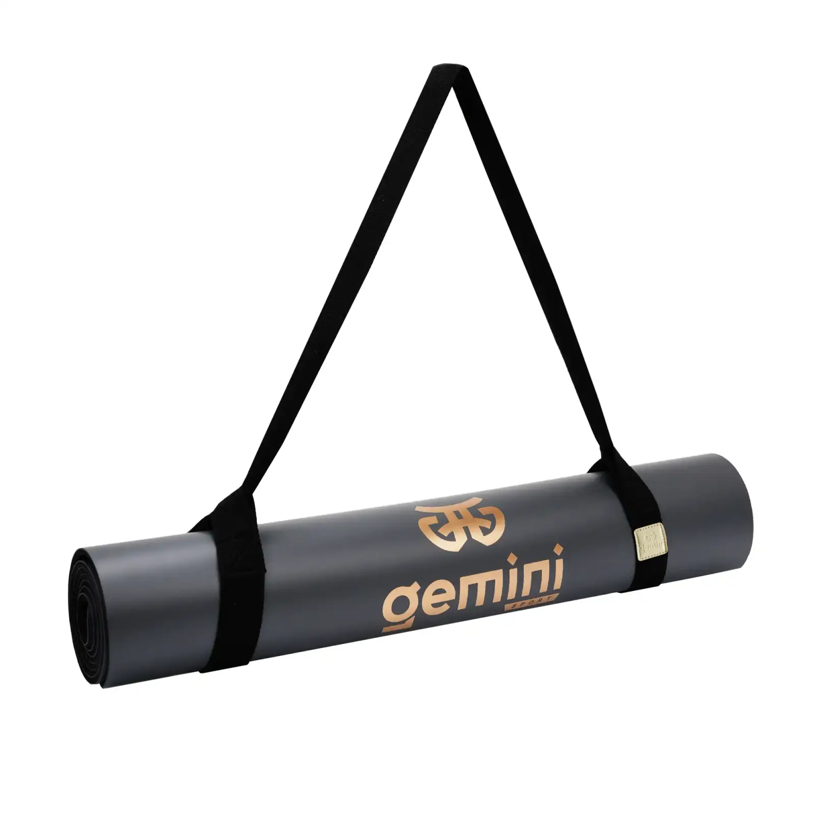 Килимок для йоги каучуковий поліуретан Gemini Sport Pro 183см*68см*5мм PUY-3900-7 темно-сірий