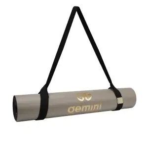 Килимок для йоги каучуковий поліуретан Gemini Sport Pro 183см*68см*5мм PUY-3900-9 сірий