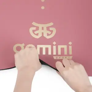 Килимок для йоги каучуковий поліуретан Gemini Sport Pro 183см*68см*5мм PUY-3900-15 рожевий