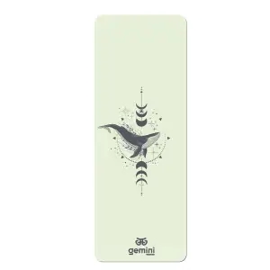 Коврик для йоги каучуковый полиуретан Pro ILLustration Gemini Sport Pro 183см*68см*5мм PUY-5900-1 серый