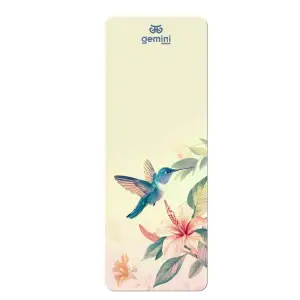 Килимок для йоги каучуковий поліуретан Pro ILLustration Gemini Sport Pro 183см*68см*5мм PUY-5900-2 світло-рожевий