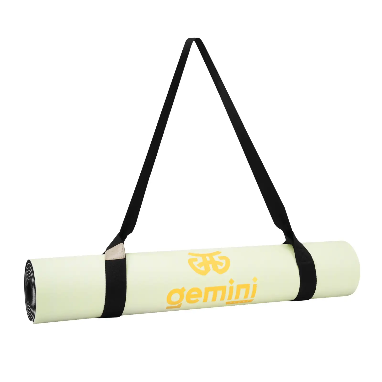Коврик для йоги каучуковый полиуретан Pro ILLustration Gemini Sport Pro 183см*68см*5мм PUY-5900-3 кремовый