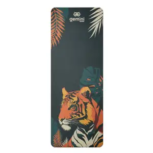 Килимок для йоги каучуковий поліуретан Pro ILLustration Gemini Sport Pro 183см*68см*5мм PUY-5900-4 зелений