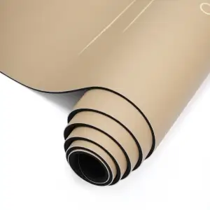 Коврик для йоги каучуковый полиуретан Pro ILLustration Gemini Sport Pro 183см*68см*5мм PUY-5900-5 бежевый